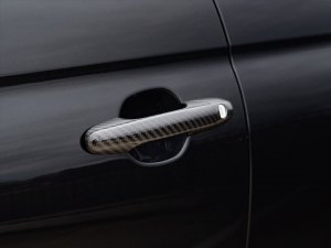 FIAT 500 Exterior Door Handle Kit - Carbon Fiber 